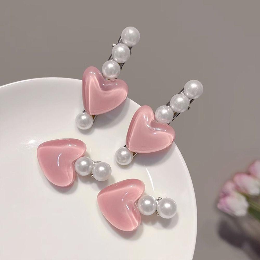 Hair Accessories Cute Hair Clip Pink Sweet Barrettes Lovely Lovely Hairpin Daily Life