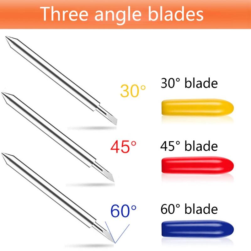 30/45/60 Градусов Лезвия для Винилового резака Плоттера + Держатель Лезвия Для Graphtec CB09 Практичный Вольфрамовый Стальной Фрезер