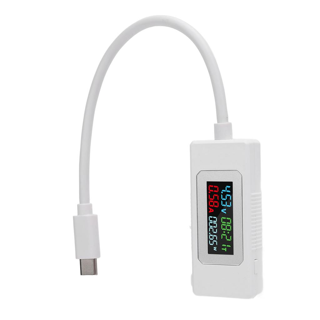 USB C Tester 4 30V 0 6.5A Type C Voltage Current Power Capacity Working Time Charger Detector