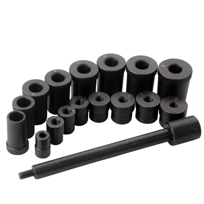 Набор из 17 инструментов для регулировки сцепления и газораспределения автомобиля со специальным корректором отверстий