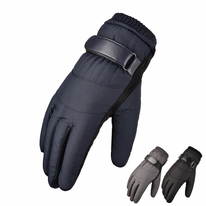 Men Winter Gloves Touchscreen Fleece Warm Waterproof Ski Sports Windproof Gloves