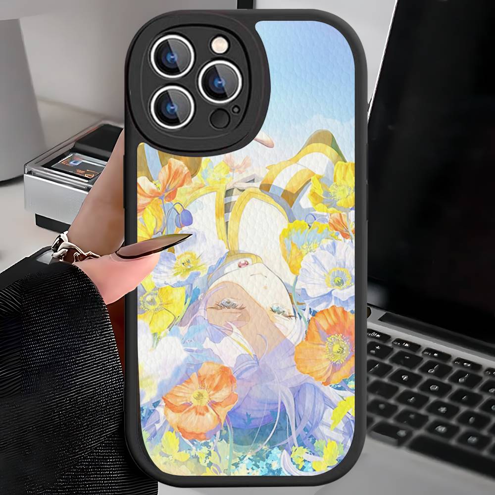 Аниме Фрирен Милый Кожаный Чехол Для Телефона Для IPhone 16 15 14 13 12 11 Pro Max Plus Ударопрочный Чехол