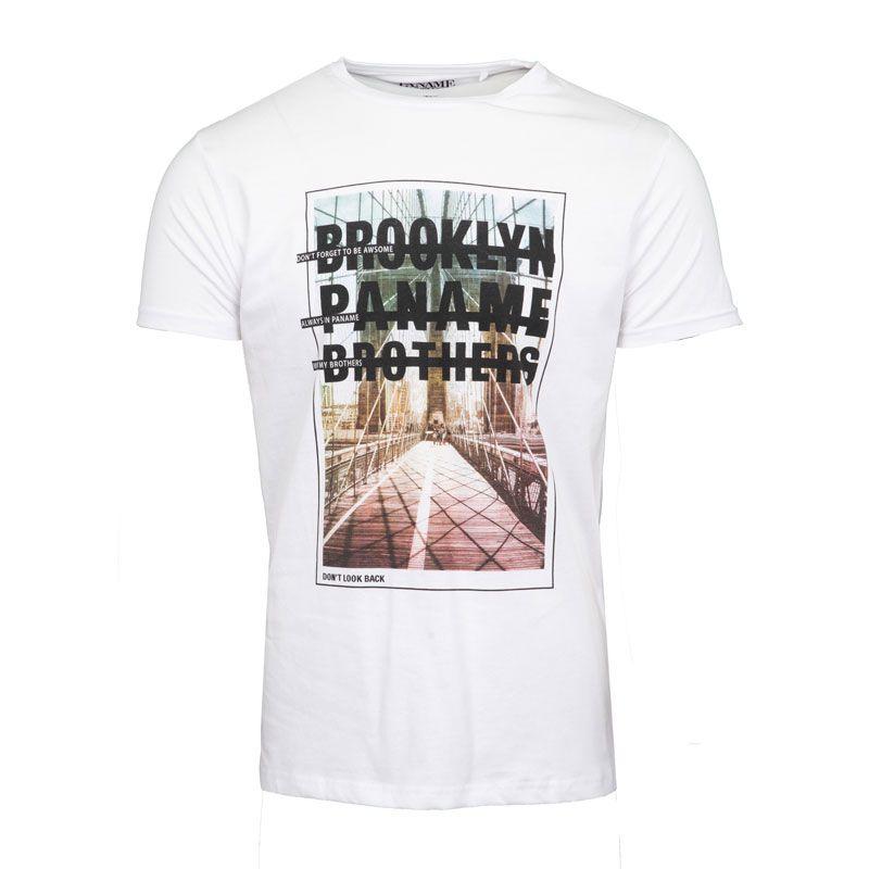 Мужская хлопковая футболка с принтом Brooklyn Bridge PANAME BROTHERS