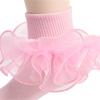 Toddler Girls Princess Ruffle Socks Soft Double Lace Frilly Ankle Socks Cute Baby Kids Socks For Ages 1-10 Years