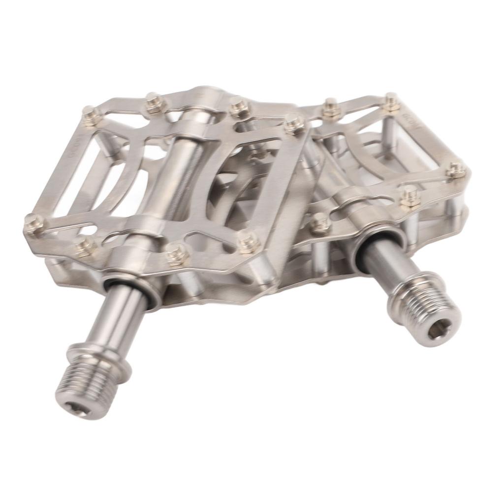 2шт складные велосипедные педали из титанового сплава нескользящие 3 герметичных подшипника замена педали велосипеда для горного велосипеда