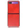 Suitable for Samsung Galaxy Z Flip phone case with lychee leather texture protective cover, Samsung Zflip phone case