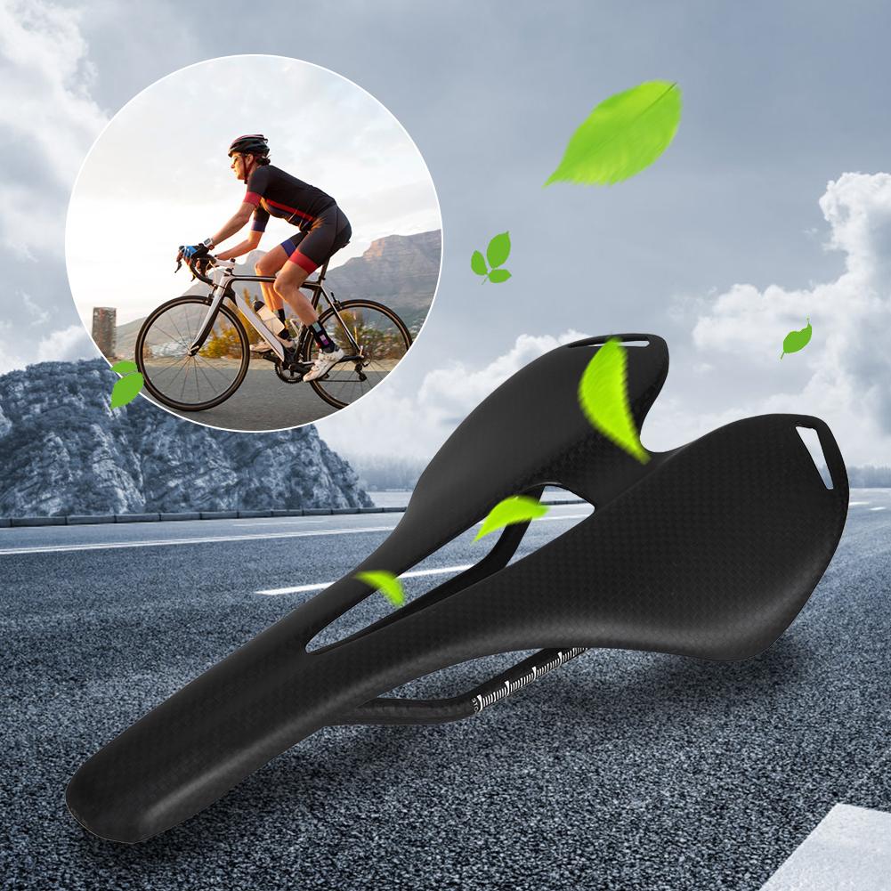 Full Carbon Fiber Matte Ultralight Outdoor Road Mountain Bike Bicycle Hollow Cycling Saddle Cushion