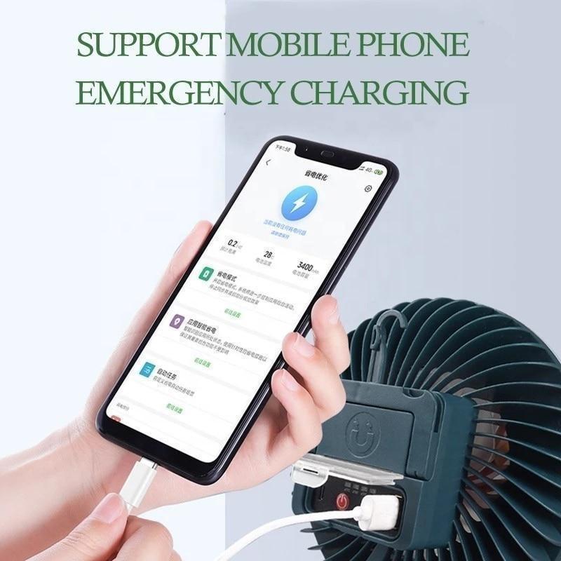 1 шт. уличный вентилятор, светильник для кемпинга, зарядка через USB, аварийное освещение, светильник для палатки, мощность, мини-вентиляторы