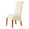 High Back Solid Color Chair Cover XL Size High Elasticity Smooth Fabric Chair Covers for Dining Room Kitchen Stretch Home Decor
