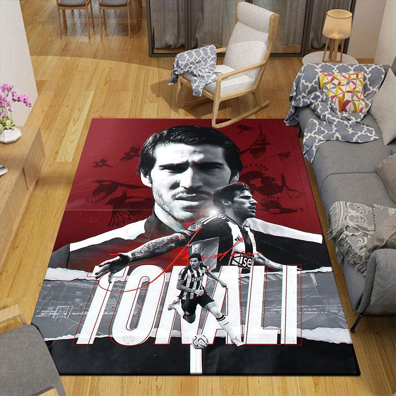 Tonali Flannel Printed Carpet, Home Sofa Decoration for Living Room & Bedroom, Non‑Slip Play Flannel Floor Mat for Game Room