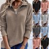Women's Zipper Pullover Sweater Jacket for Fall Winter Fashion