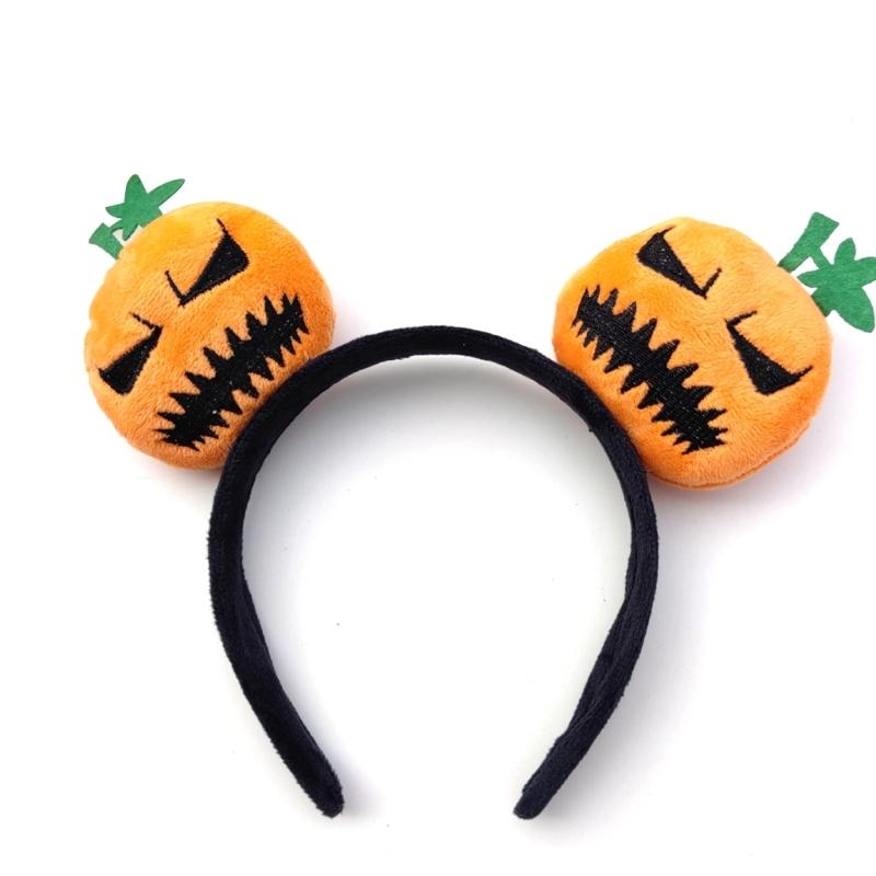 Hair Hoop DIY Halloween Pumpkin Headwear Headband Soft Fabric Catoon Gift Dropshipping