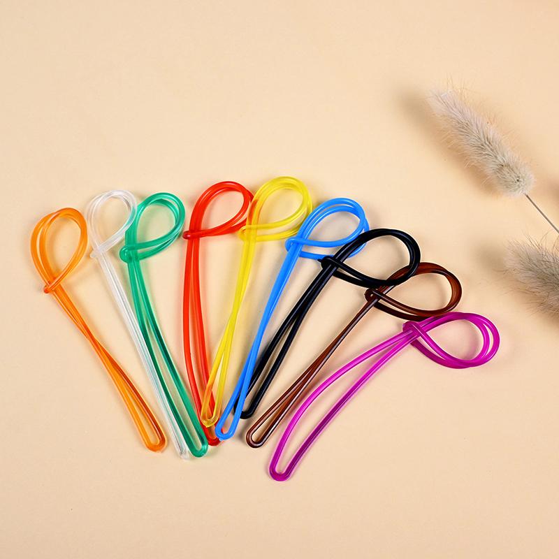 50Pcs Travel Tags Plastic Bag Loops Colorful Luggage Id Label Strap Holder Lanyard Portable Travel Accessories