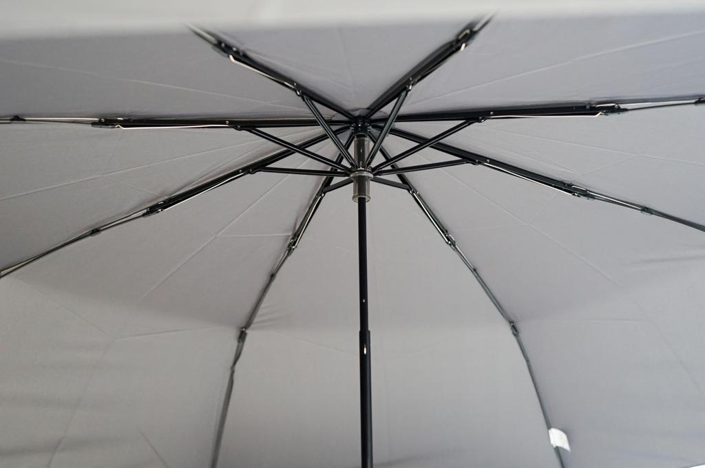 Komiya Shoten Lightweight Carbon Fiber Folding Umbrella for Largest Size Durable Carbon Super Teflon Easy 70cm Men, (124cm Diameter), Fiber,