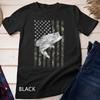 Funny Bass Fishing Camouflage Flag Big Mouth Unisex T-shirt