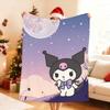 Kawaii K-Kuromi-I Blanket Soft Throw Blanket for Home Bedroom Bed Sofa Picnic Travel Office Rest Cover Blanket Gift