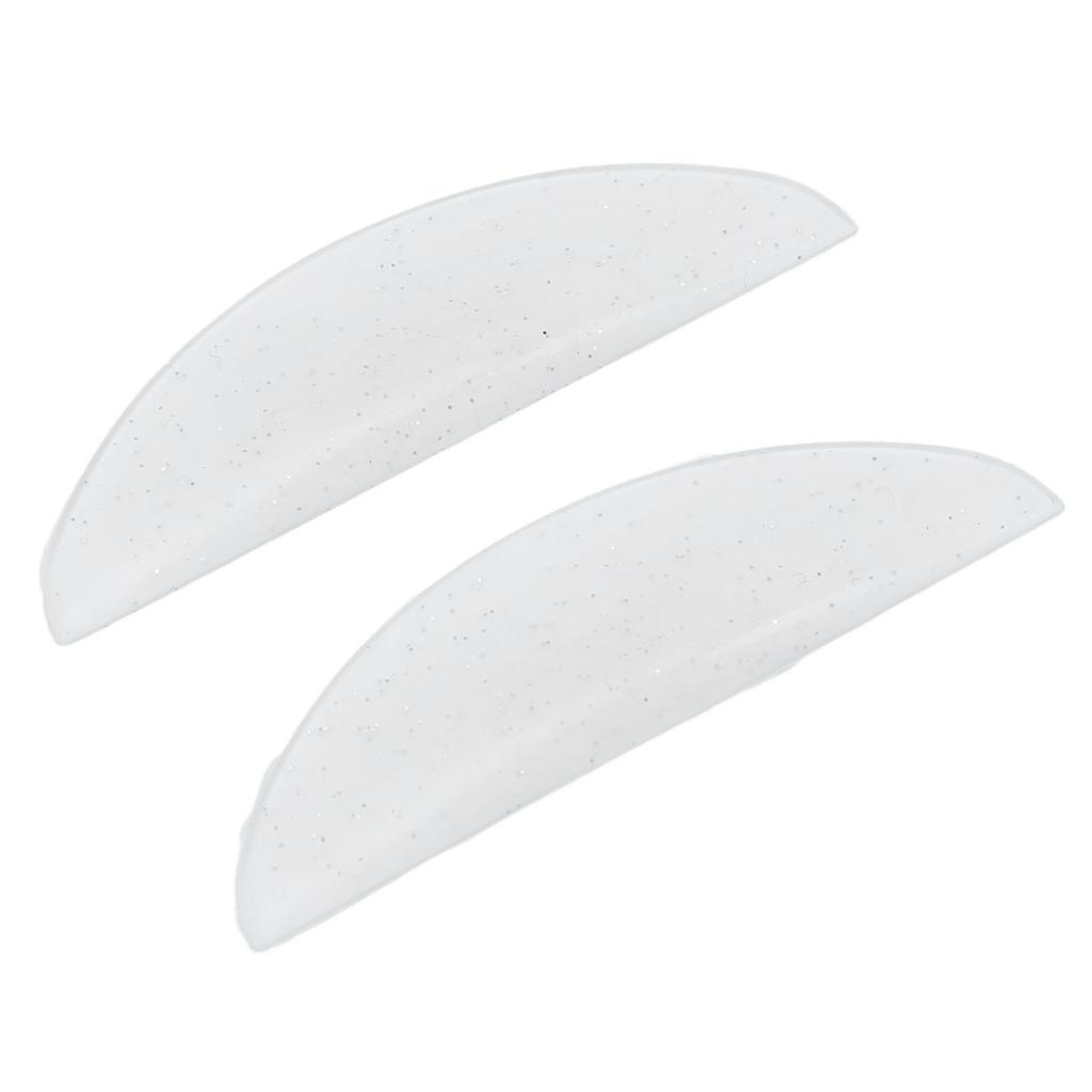 1 Pair Silicone Eyelash Perming Curler Pads Sparkle Clear White Reusable Soft Lash Lift Rods with