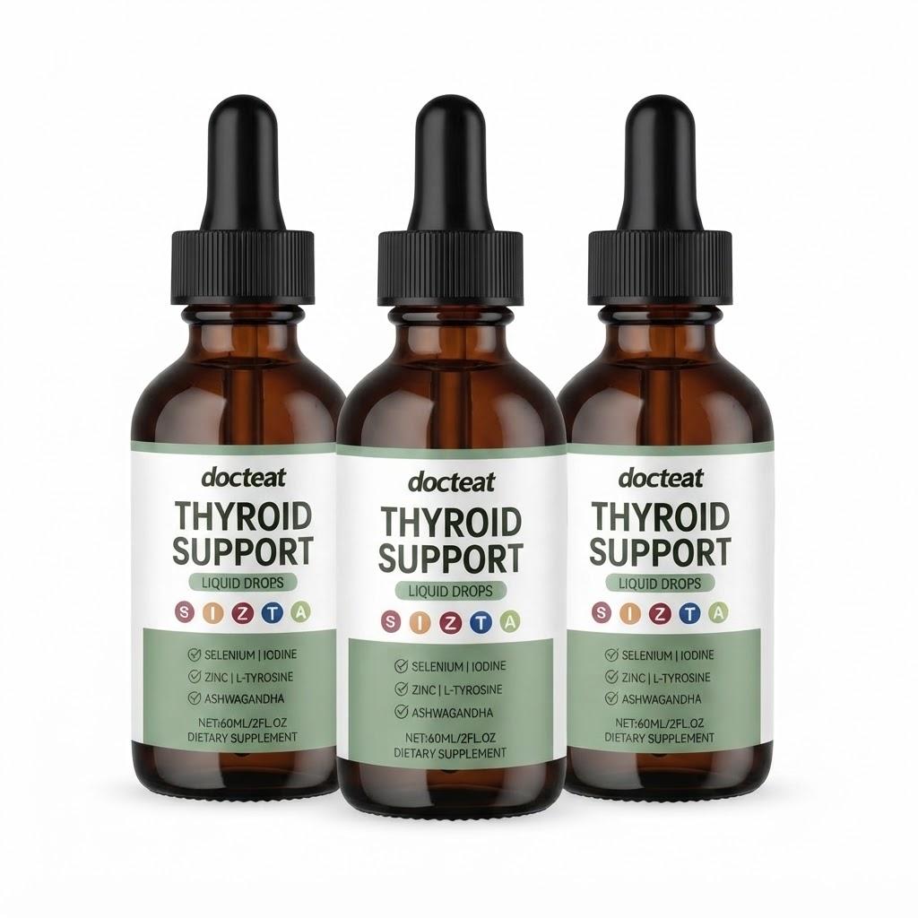 Thyroid Support Complex – Premium Iodine, Selenium & Zinc Formula – Boosts Energy, Metabolism & Hormonal Balance for Men & Women