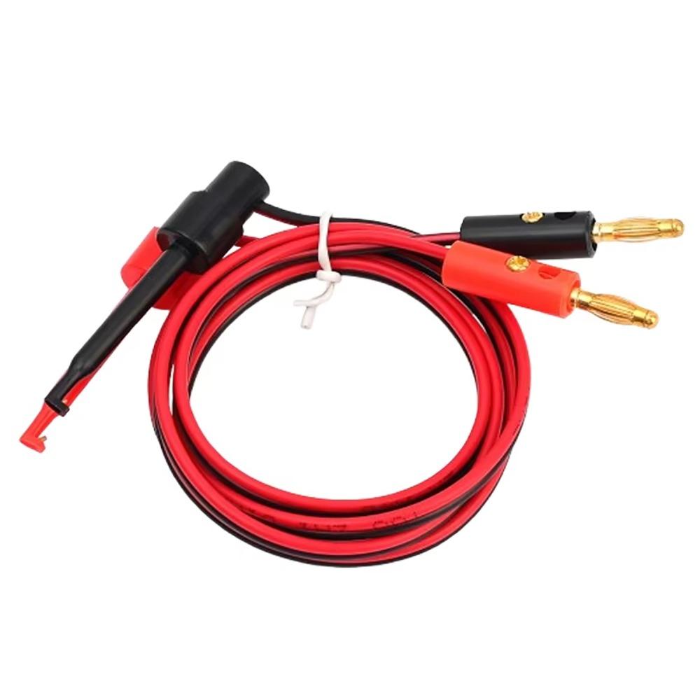 1Pcs Cable Gold Plated Multimeter Test Leads Wire Connector Electric Hook Clip Test Tools