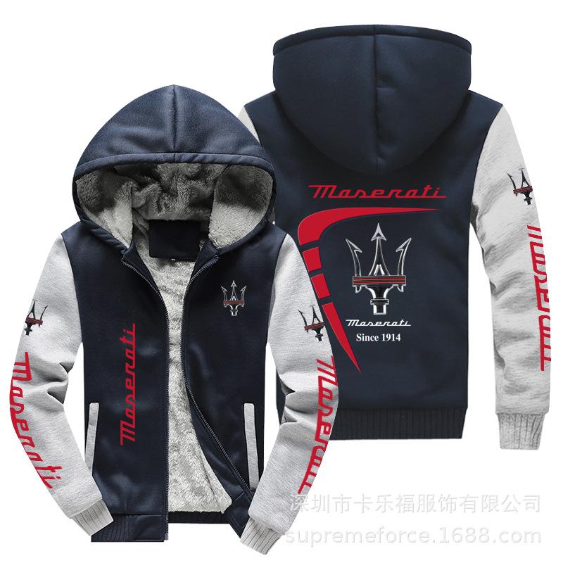 Hot Sale Men's European Size Hooded Sweater Jacket HUMMER Road Locomotive Motorcycle Fleece Hooded Sweater
