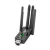 Двухдиапазонный USB-адаптер Bluetooth WiFi 6: Бесдрайверный 5G сетевой приемник, Plug & Play