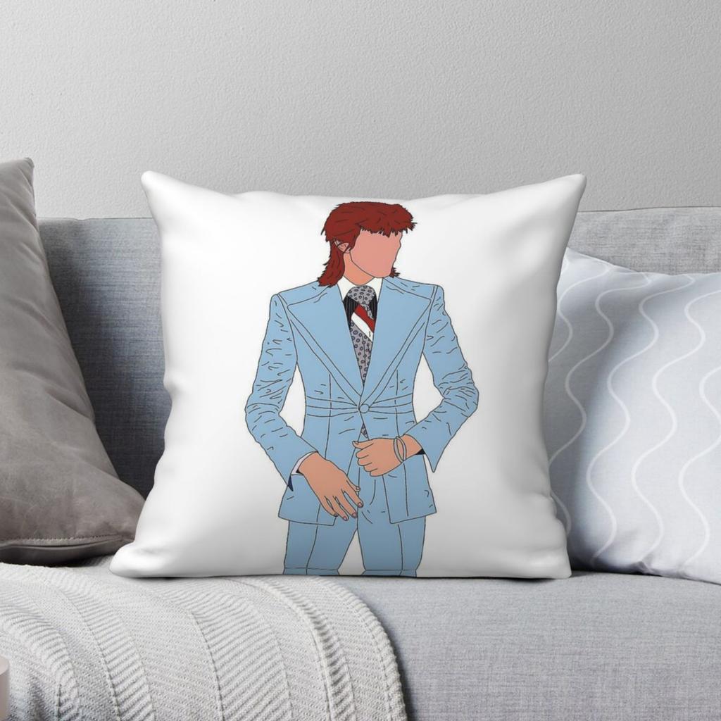 Ziggy Stardust Pillowcase Polyester Linen Velvet Creative Zip Decor Pillow Case Car Cushion Cover Wholesale