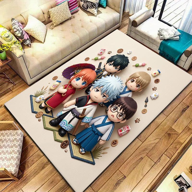 Gintama Carpet Rug For Living Room Bedroom Home Sofa Decoration Kids Play Nonslip Floor Mat