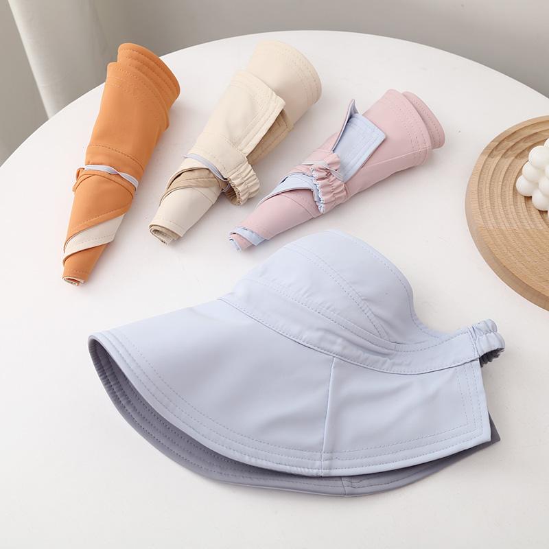 Пустая шляпа-цилиндр женская весенне-летняя повседневная солнцезащитная шляпа Солнечная шляпа Тренд легко складывать и носить солнцезащитная шляпа