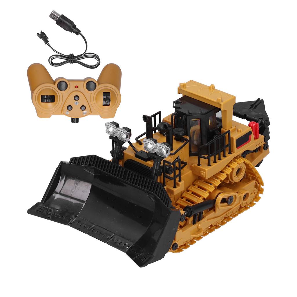 1:24 9CH TrackType Tractor Toy 2.4G Remote Control Engineering Vehicle Kids Toy Gift