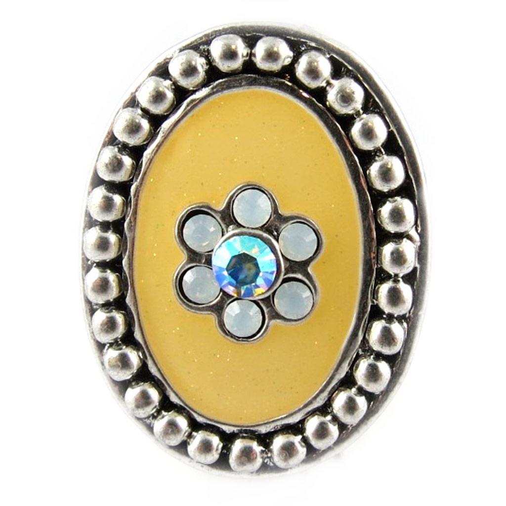 Les Trésors De Lily [E6561] - Yellow 'Oxana' Designer Ring