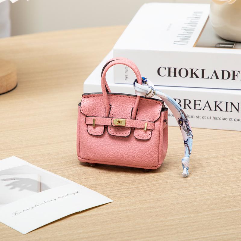 Платиновый мини-подвеска кошелек для монет и ключница - Креативный, милый шарм