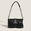 Bags Fashion Shoulder Bags New Small Square Bags Korean Style Trend Solid Leisure Versatile Women's Leisure Chain Axillary Bags