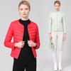 Новый легкий пуховик для женщин в коротком пуховике с круглым вырезом без воротника для женщин, теплая и утягивающая внутренняя подкладка