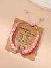 Pink Ribbon Courage & Strength Bracelet: Women's Breast Cancer Awareness Hand Jewelry