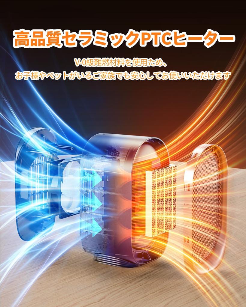 Model Ceramic Electric Fan Heating Ceramic Fan Automatic Turn Overheating Heating Easy To Under the Dressing Room [2025 Heater] Heater, Heater,