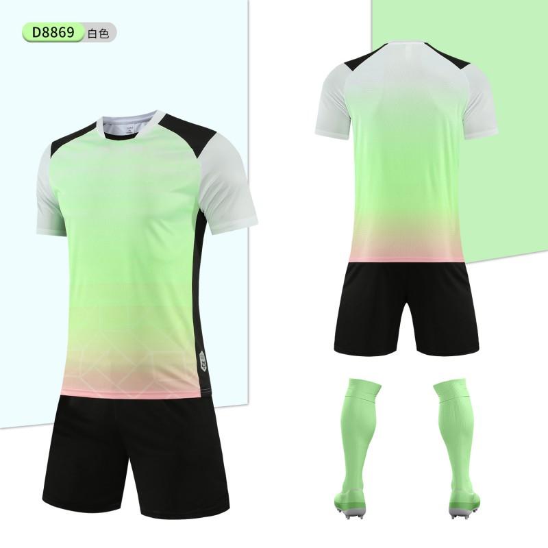 Kids Soccer Uniform Set Short Sleeve Training Jersey Boys Girls Youth Sports Team Practice Match Wear