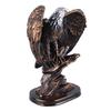 Статуя орла из смолы в стиле ретро с богатыми деталями, бронзовая краска, устойчивая основа, патриотическая фигурка орла для