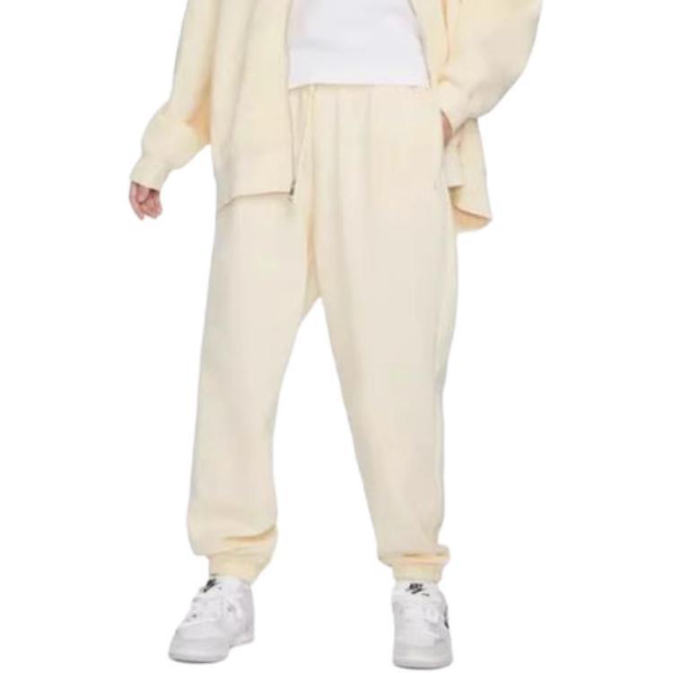 Nike Вязаные спортивные штаны женские кремовые HF0423-113