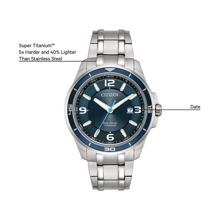 [Citizen] ECO-DRIVE Titanium BM6929-56L Men's Watch Silver Tone