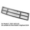 For Tesla Model 3 Model 3+ Highland 2025 Insect-proof Air Flow Vent Cover Trim Anti-Blocking Prevention Intake Cover Accessories