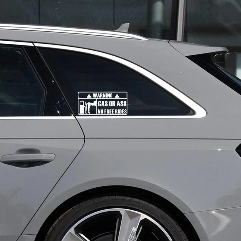 15*7 см наклейки для салона автомобиля GAS GRASS или ASS беспилотные бесплатные автомобильные окна виниловые наклейки водонепроницаемые индивидуальные