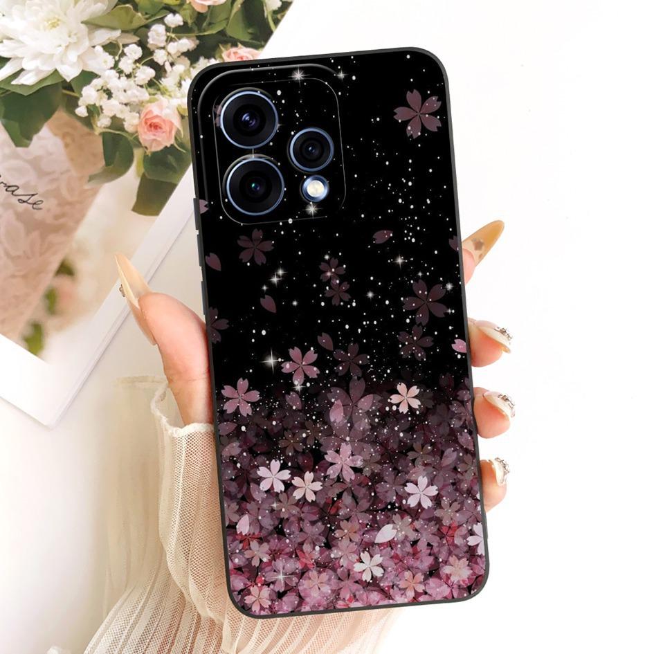 Чехол для OPPO Reno 15 5G Чехол-крышка для Reno 15 Pro CPH2813 CPH2825 Новый стильный цветочный чехол из мягкого силикона для телефона OPPO Reno15 15c