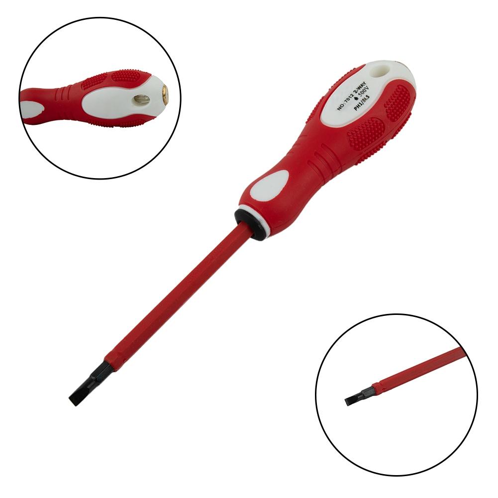 Тестер-ручка двойного назначения Электрическая ручка Измерительная отвертка PH1/SL4 Инструмент