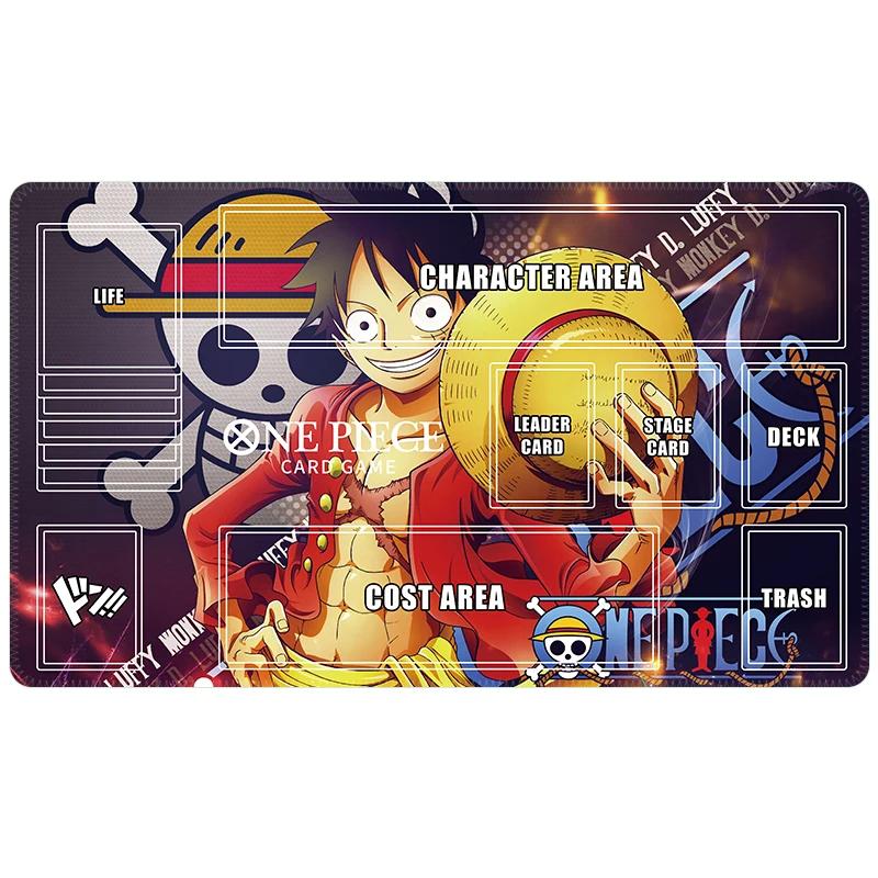 One Piece TCG Playmat Waterproof Antislip Trading Card Game Mat with Zones