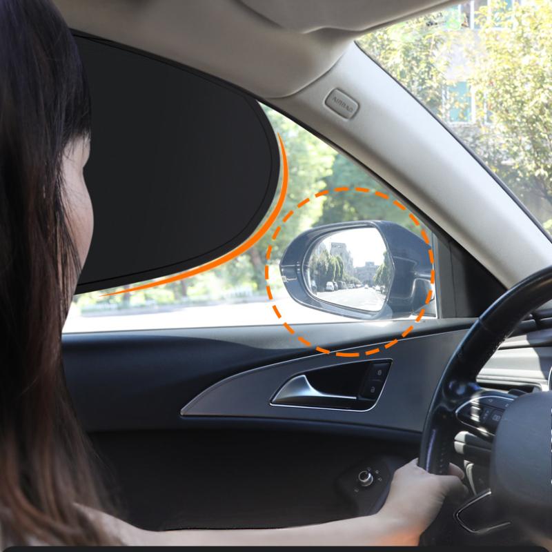 Электростатические шторы для бокового окна автомобиля, 4-слойная защита от солнца, складной солнцезащитный козырек для автомобиля, 99,9% блокировка УФ-лучей
