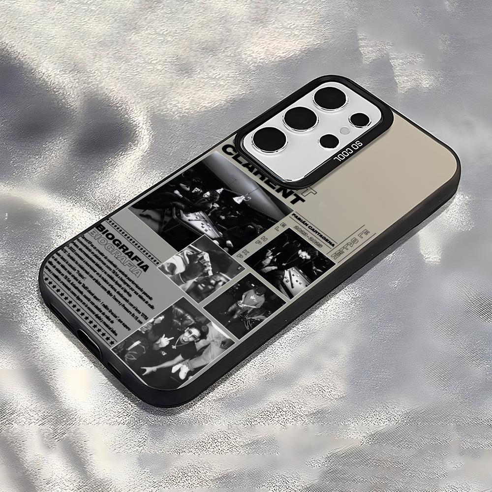 Чехол для телефона C-Clarent Scat Pack для Samsung Galaxy S25 Edge S24 S23 S22 S21 S20 Ultra Funda Силиконовый Серебристый Чехол