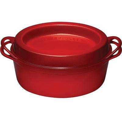 Сковорода Le Creuset Doufeu овальная 32 см вишнево-красная