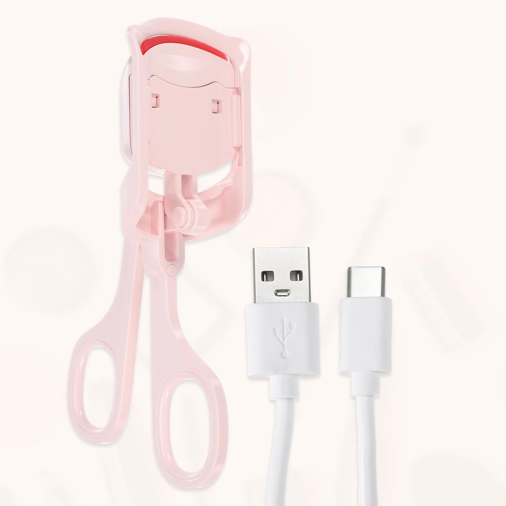 VOCOSTE Нагревающаяся завивка ресниц 3 режима нагрева Перезаряжаемая завивка ресниц с цифровой электрической завивкой ресниц, которая приподнимает и завивает Розовая завивка, Режимы, Дисплей,