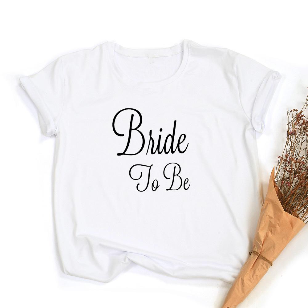 Bride Bachelorette Party Brides Team Maid Of Summer Women T Shirt Casual Wedding Female Tops