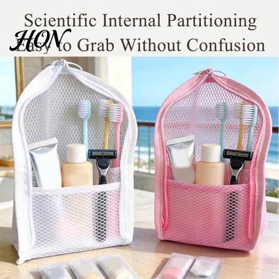 Portable Cosmetic Organizer 1/2Pcs Large Capacity Standing Toiletry Bag, Waterproof EVA Travel Upright Vanity with Zipper, Makeup Pouch for